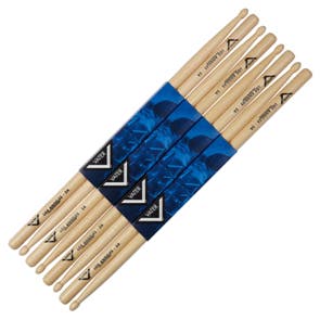 Vater 5A Hickory Wood 4 PAIRS For THE PRICE OF 3 Stick Pack