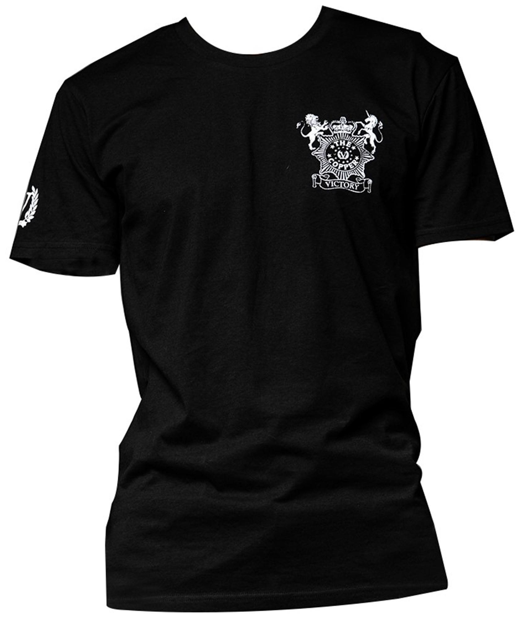 Victory Copper T-Shirt Black with Small Logo