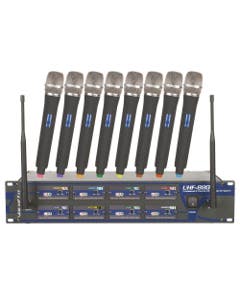 VocoPro UHF8800 8 Channel UHF Wireless Mic System with Bag