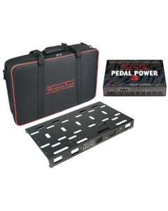 Voodoo Lab Dingbat Medium Pedalboard with Pedal Power 3