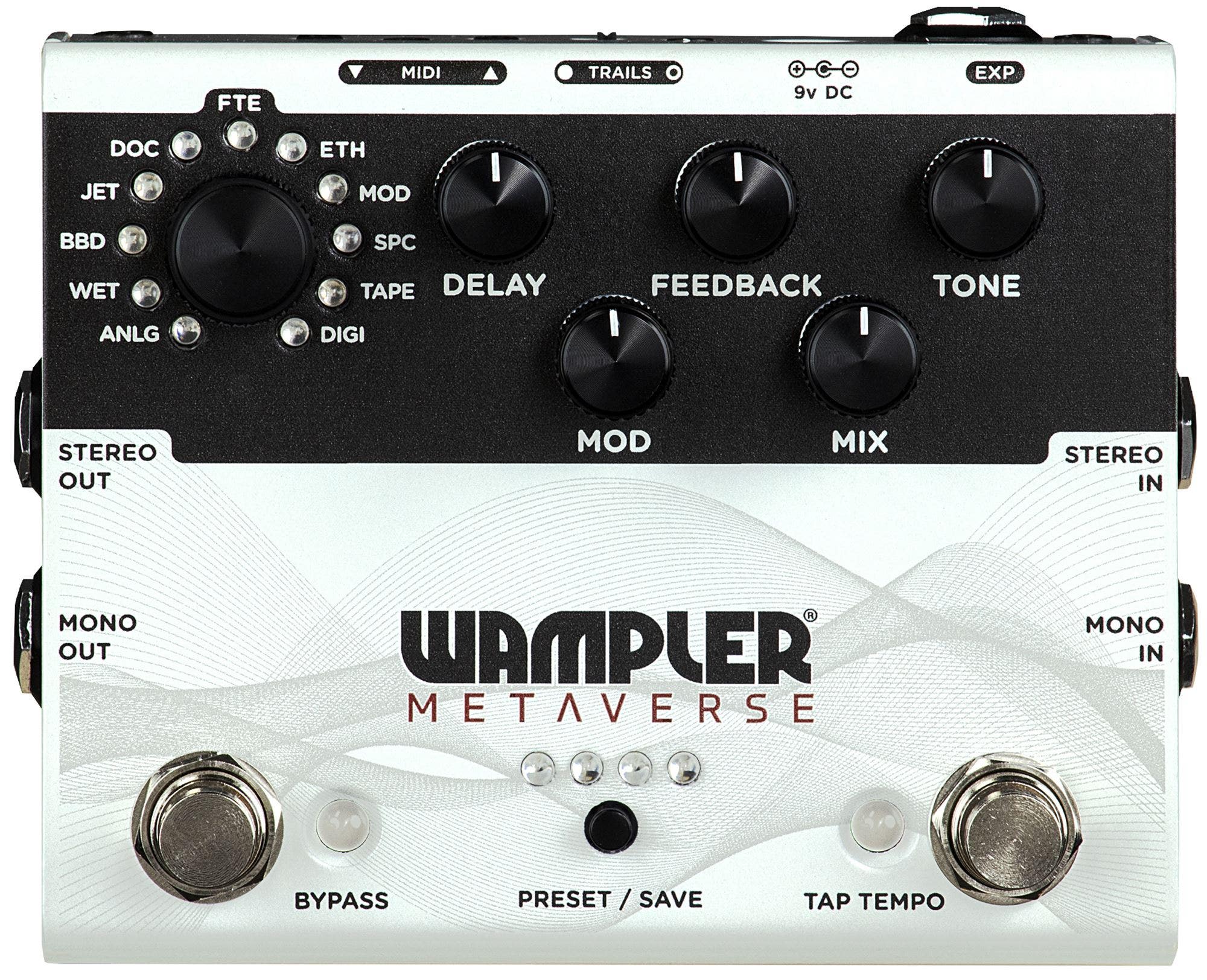 新品 Wampler Pedals verse Multi Delay Wampler Metaverse Multi Delay Pedal with MIDI | American Musical