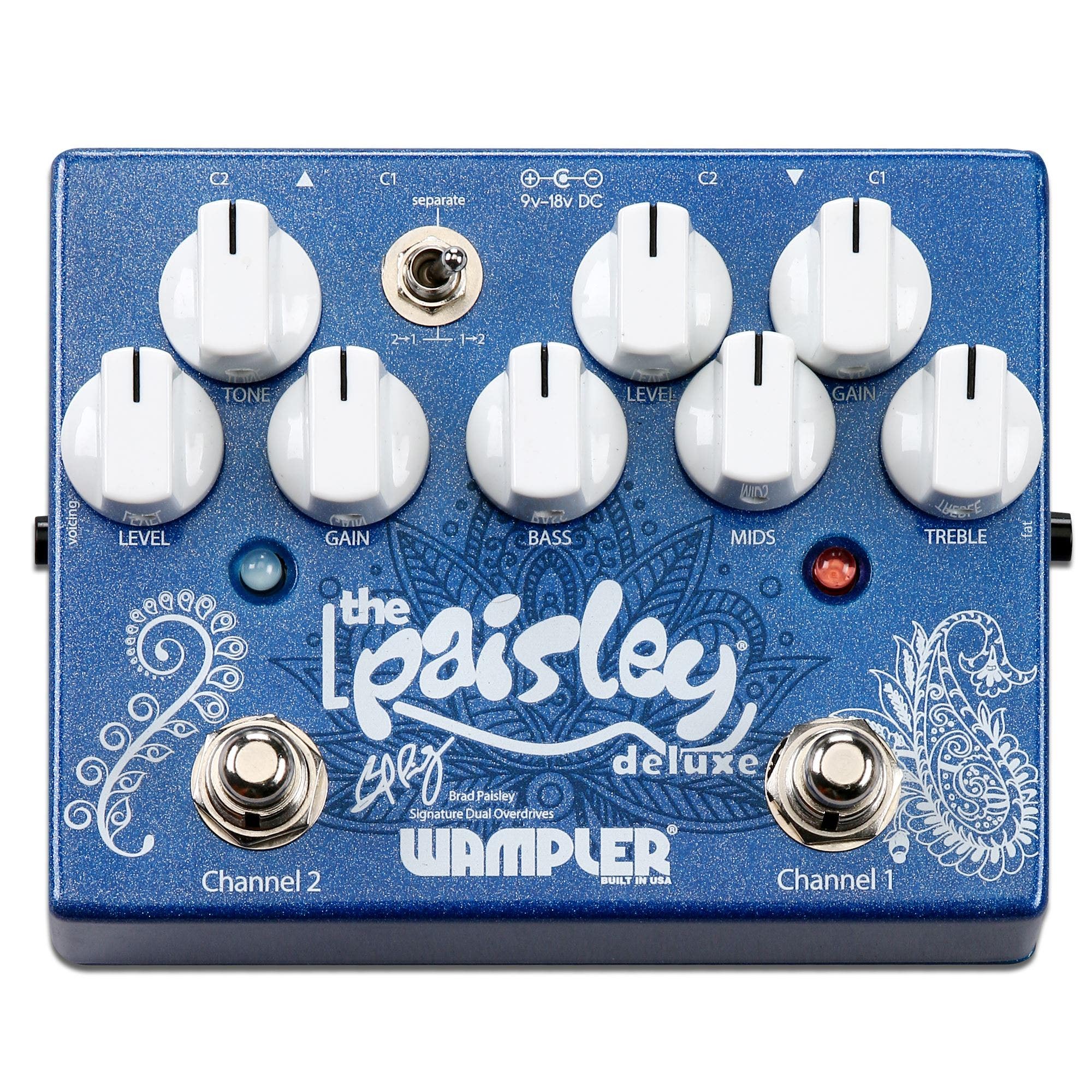 Wampler Paisley Drive Deluxe Dual Overdrive Pedal