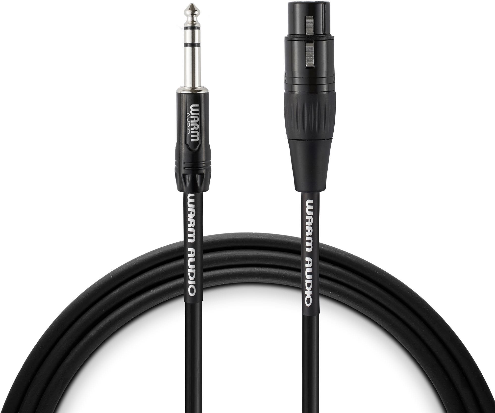Warm Audio Pro-XLRf-TRSm-6 Pro Series XLR Female to TRS Male 6'