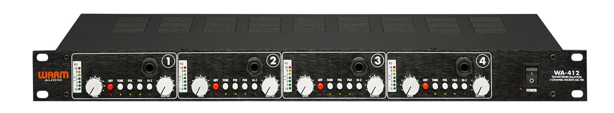Warm Audio WA412 4 Channel Fully Discreet Microphone Preamp