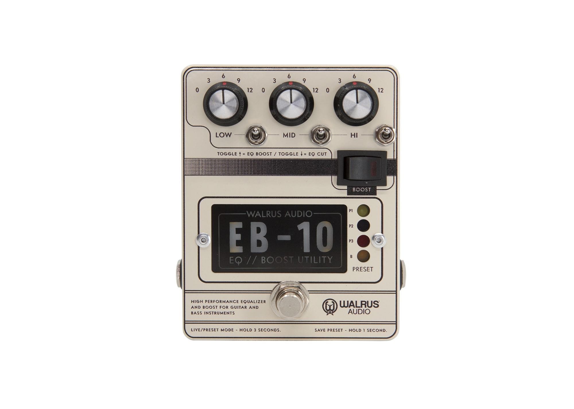 Walrus Audio EB-10 Preamp EQ and Boost Cream