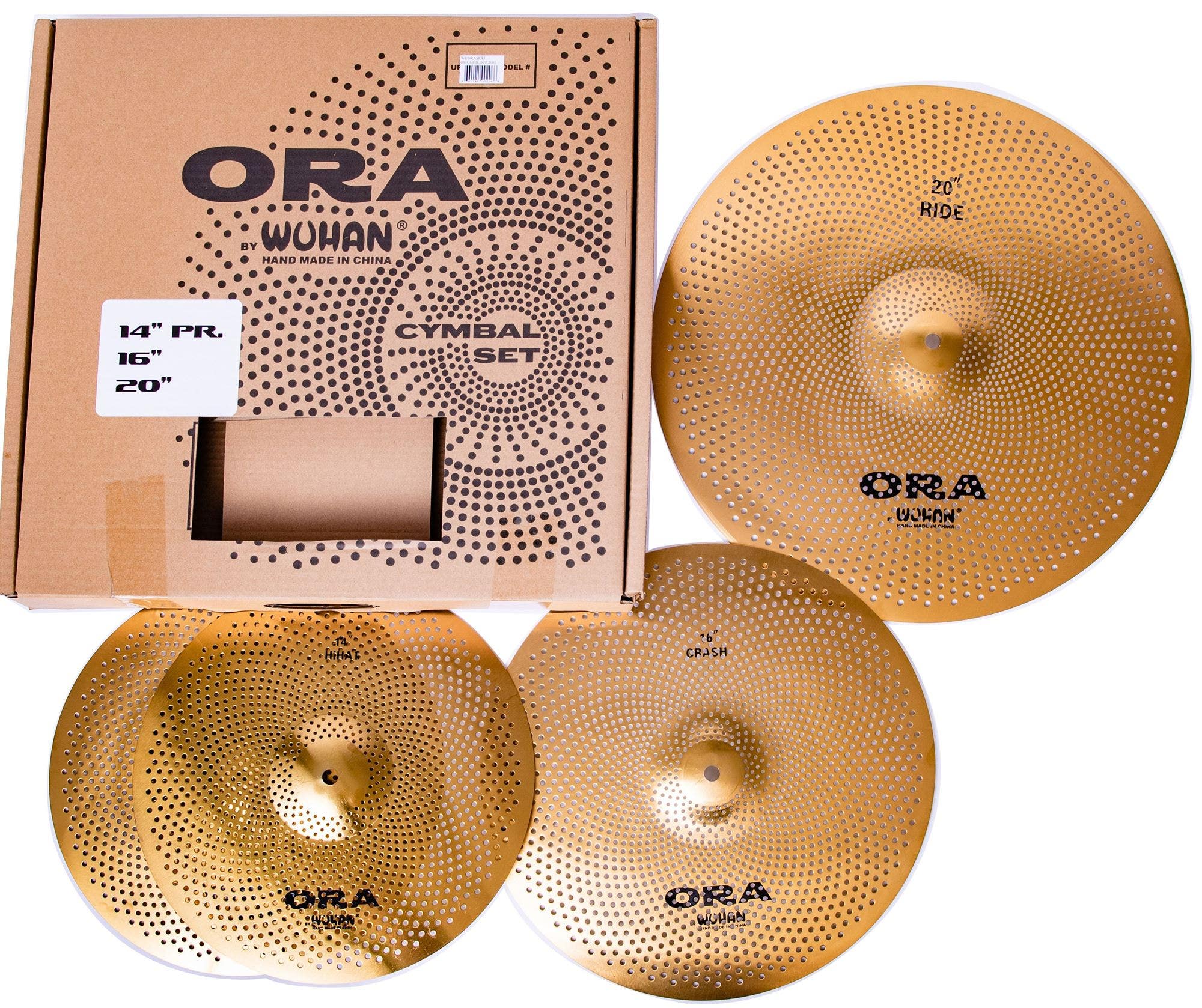 Wuhan Outward Reduced Audio Set 14 Hi Hats 16 Crash 20 Ride