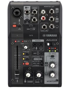 Yamaha AG03MK2 3-Channel Streaming Mixer
