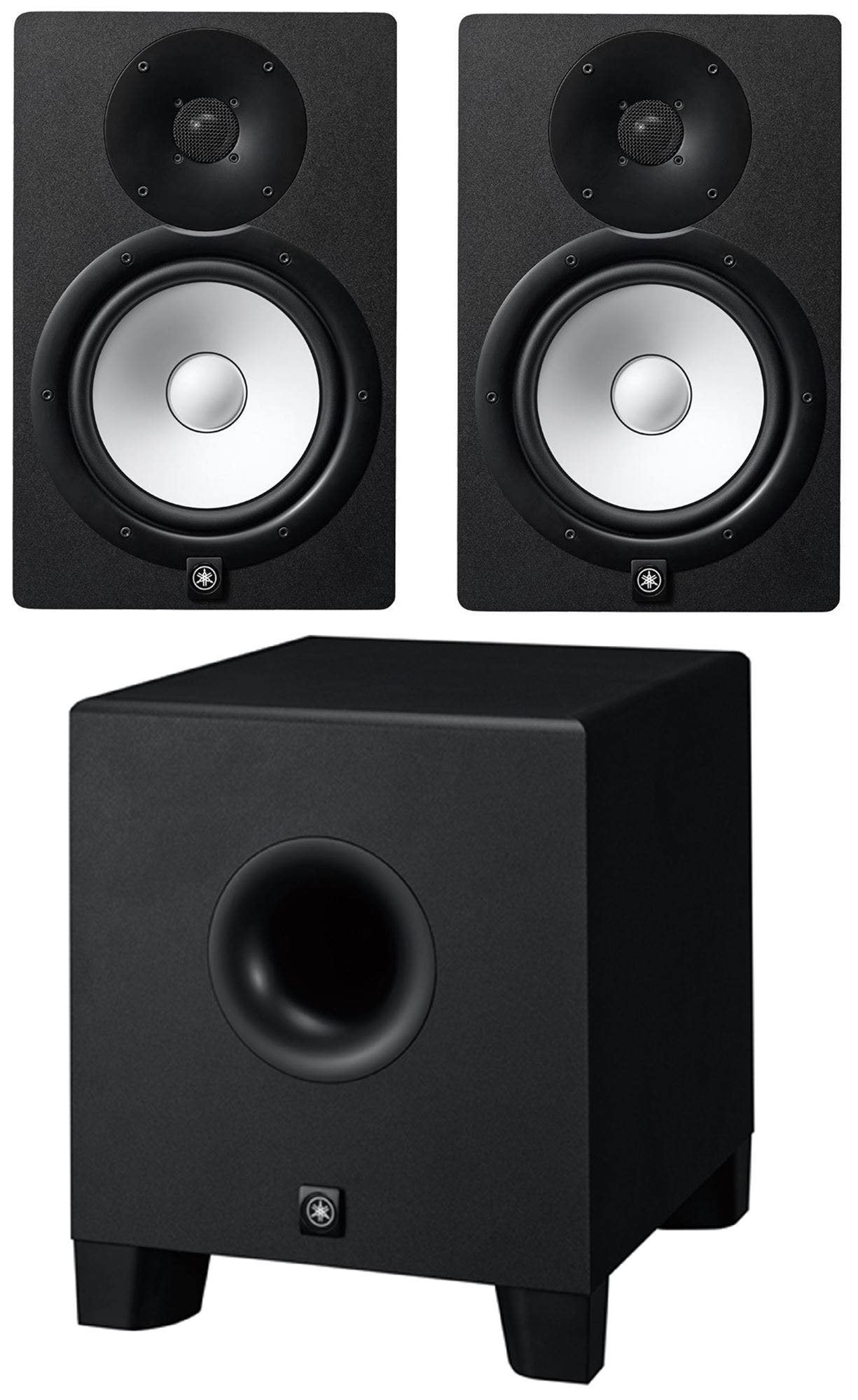 Yamaha HS8 Studio Monitor in Black Pair with Sub