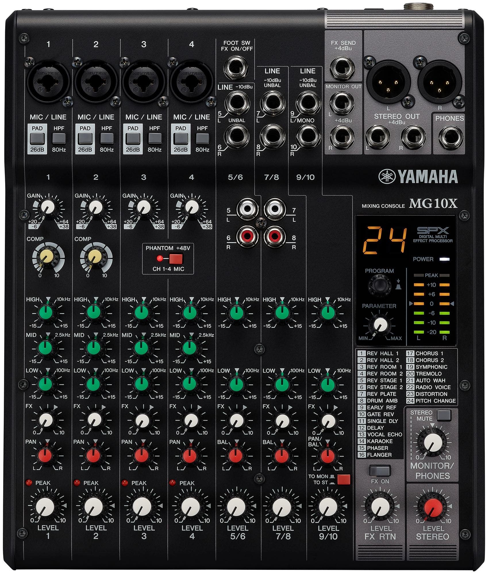 Yamaha MG10XCV Stereo Mixer with Effects