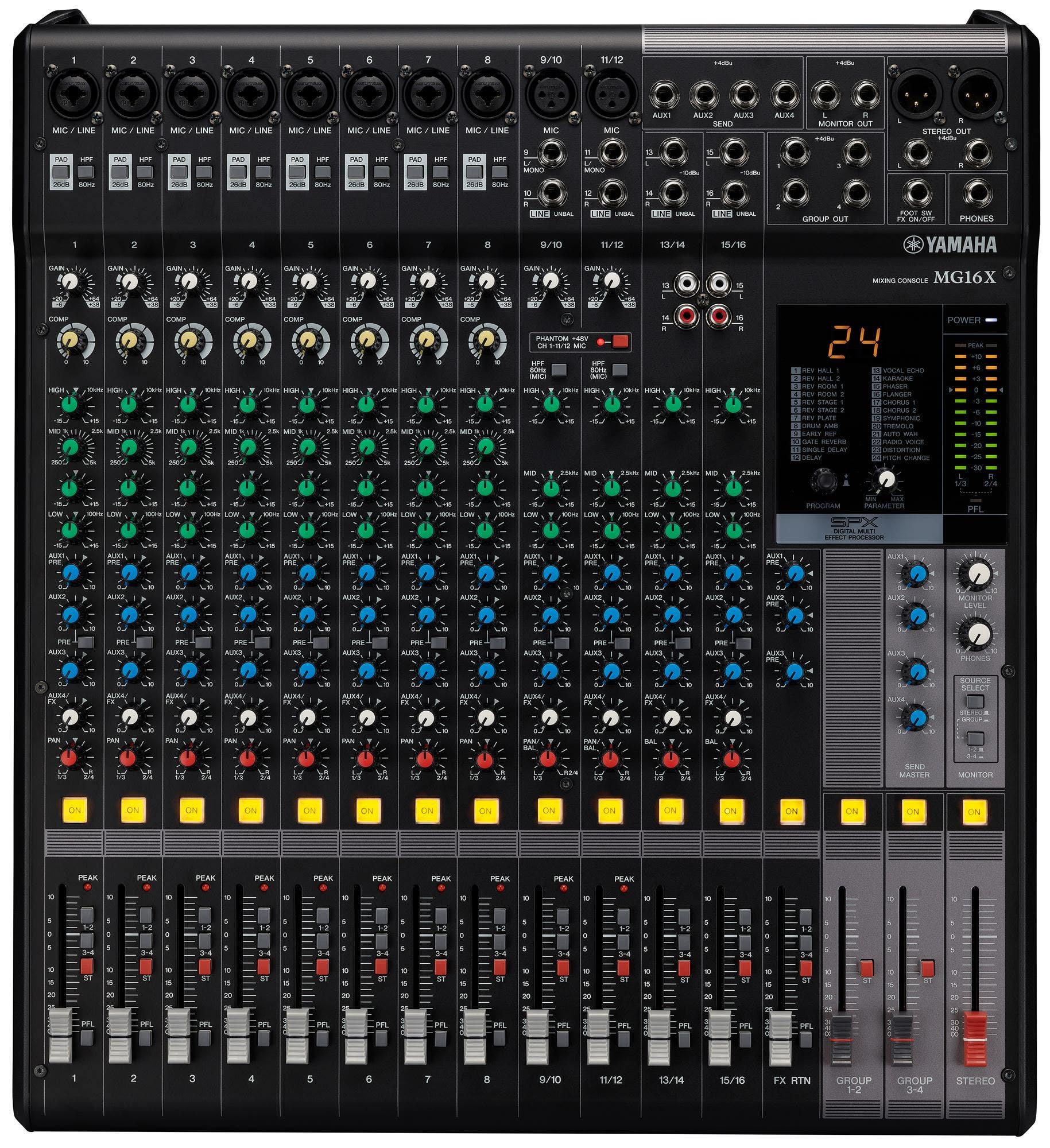 Yamaha MG16XCV Stereo Mixer with Effects | American Musical Supply