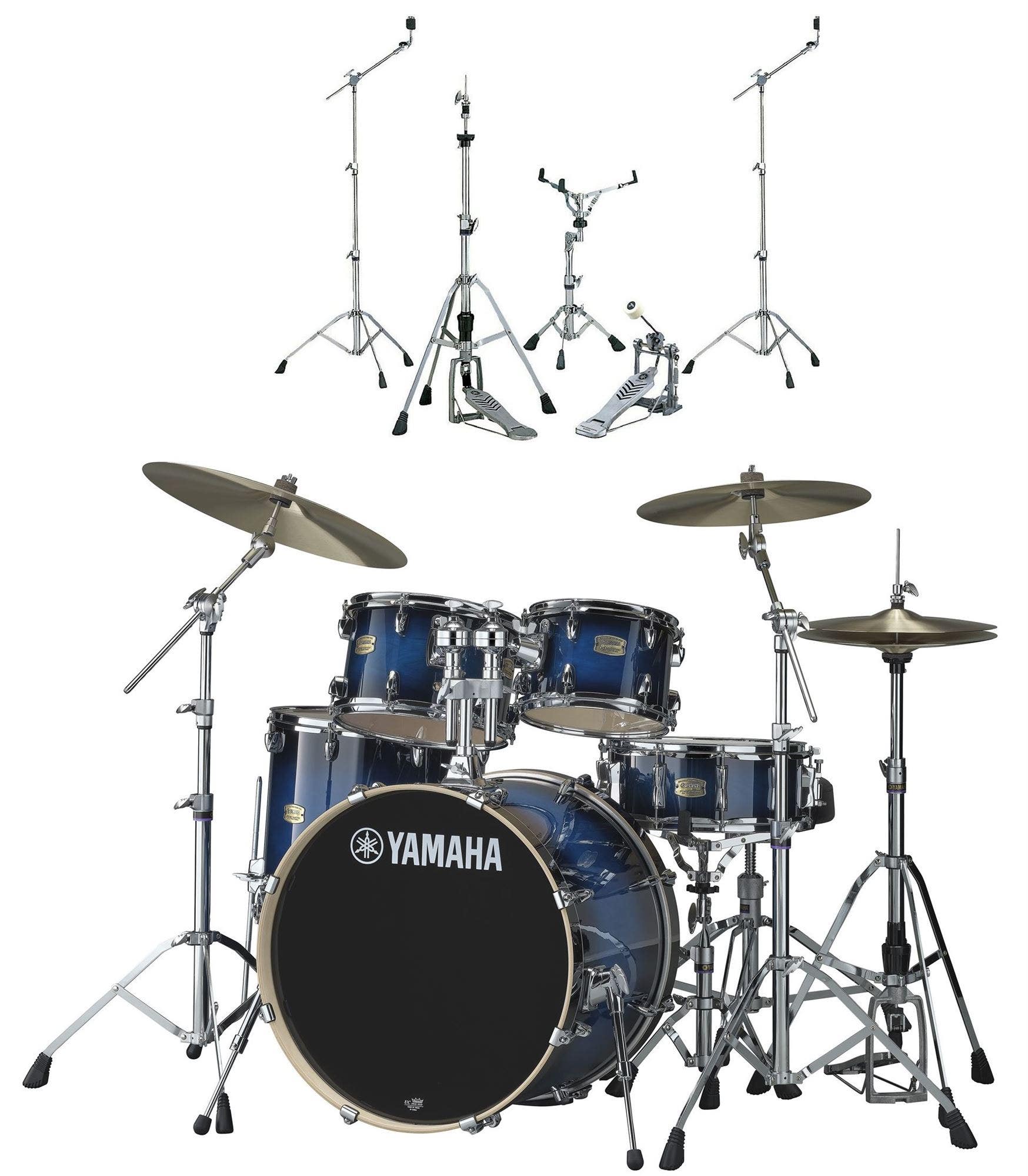 Yamaha SBP-2F5 Stage Custom Birch 5-Piece with HW780 Hardware Deep Blue Burst
