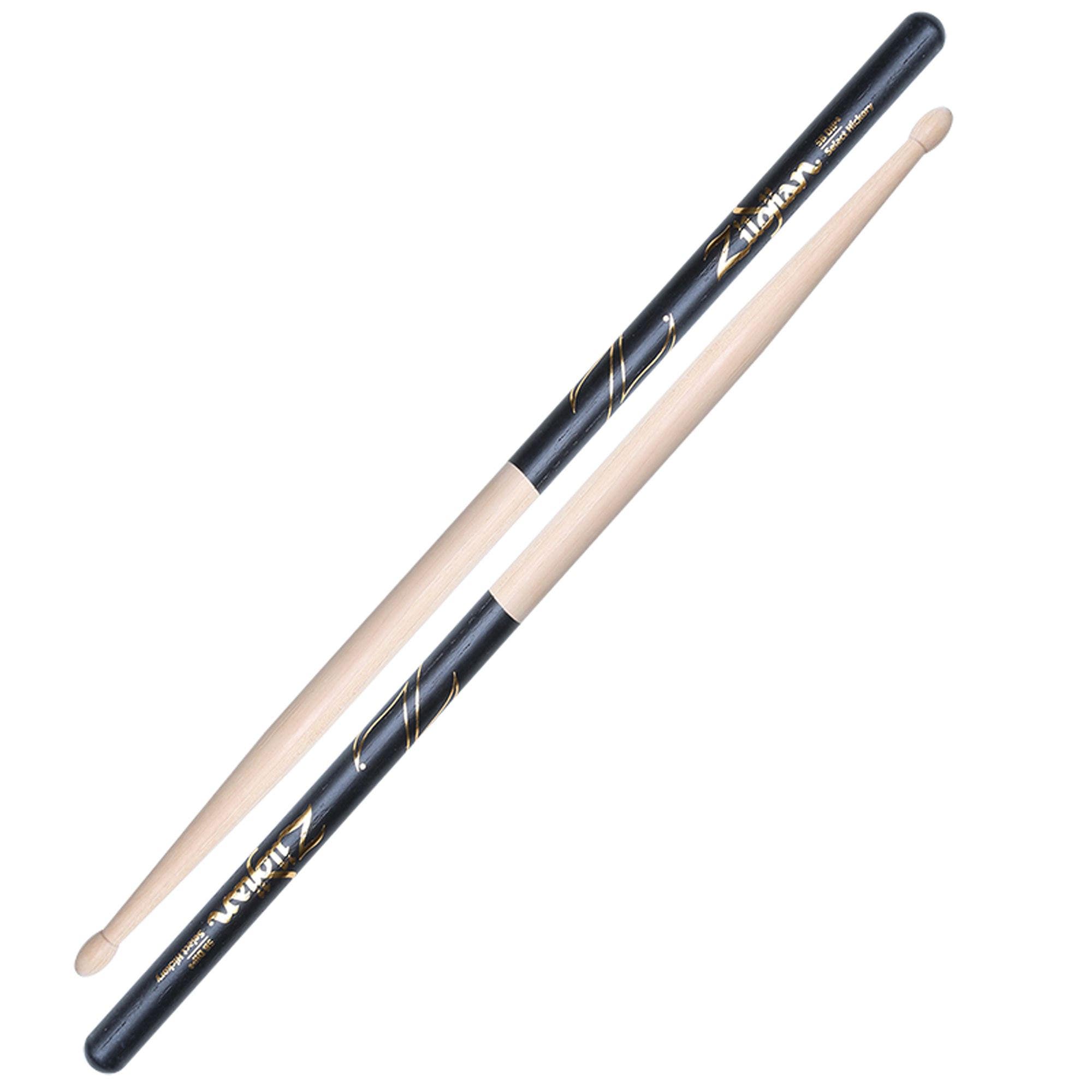 Zildjian 5B Black DIP Wood Tip Drumsticks Pair