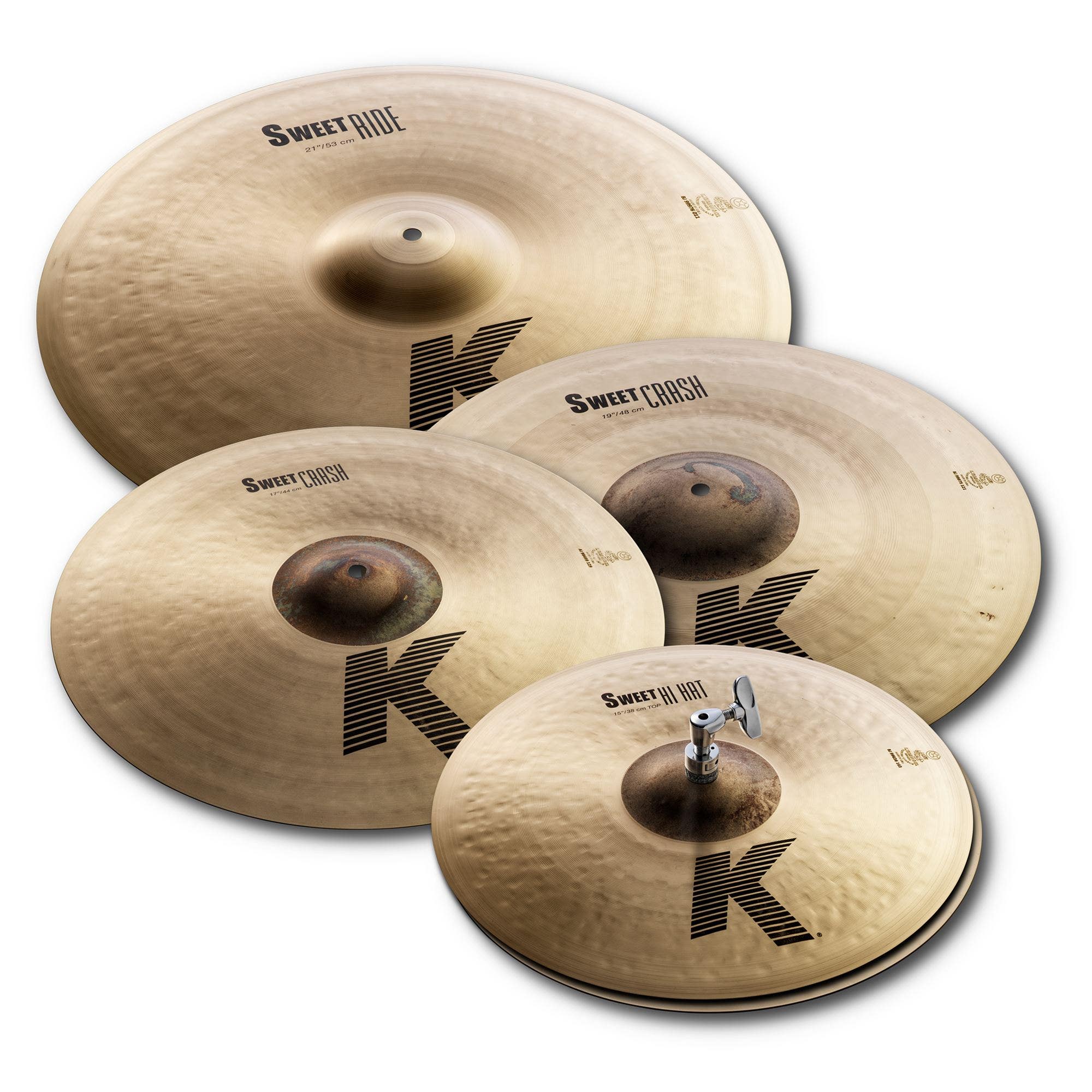 Zildjian K Sweet Set 15 HiHats H 19 Crash 21 Sweet Ride 17 Crash Cymbals