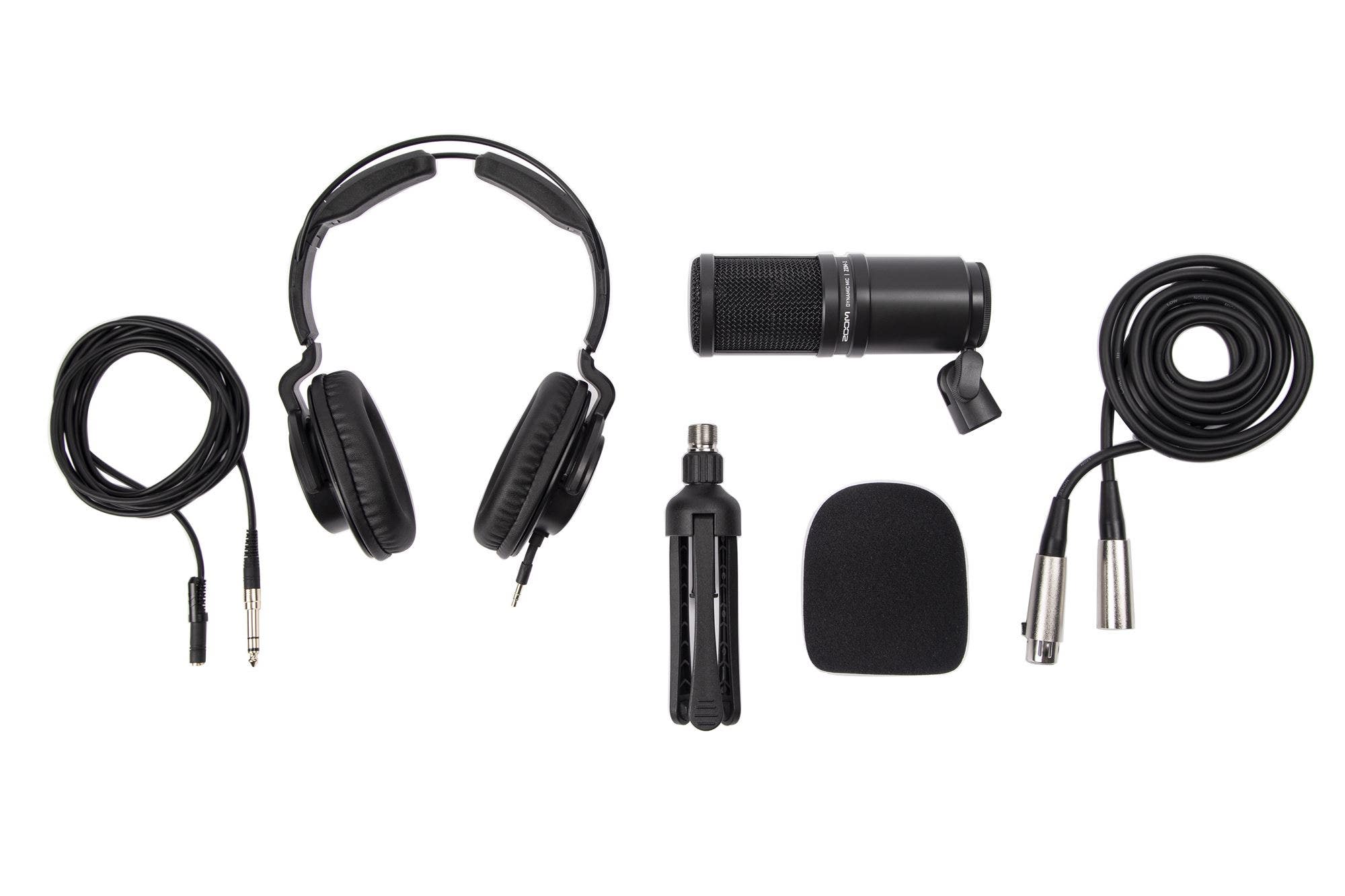 Zoom ZDM-1 Podcast Mic Pack And Accessory Bundle