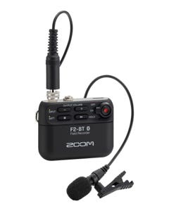 Zoom F2BT Field Recorder and Lavalier Microphone with Bluetooth