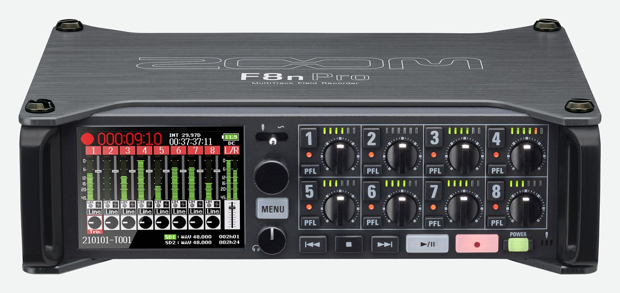 Zoom F8n PRO 8-Channel Field Recorder