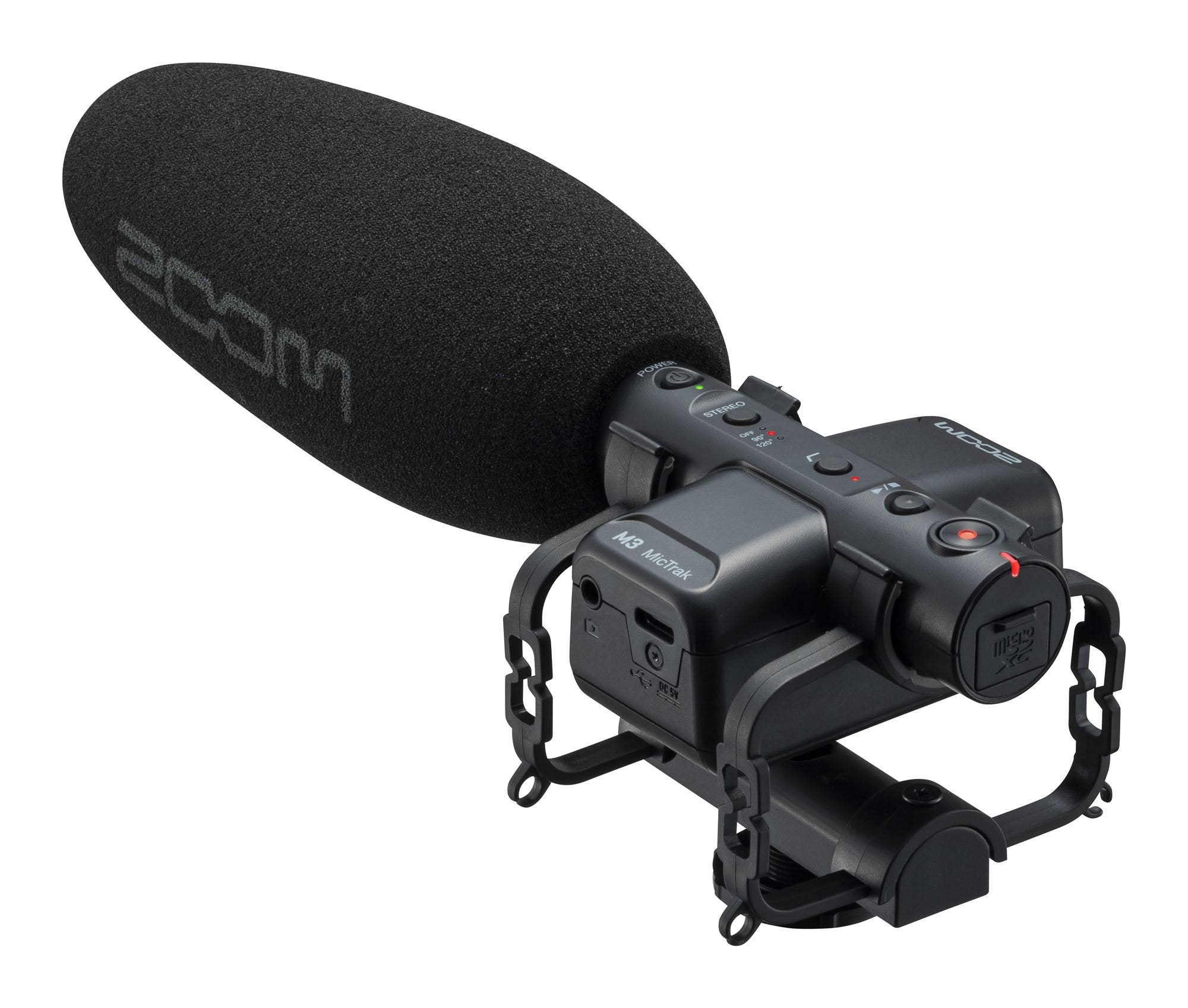 Zoom M3 MicTrak Stereo On-Camera Shotgun Microphone And Recorder