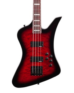 Jackson JS3Q Kelly Bird Bass Guitar Amaranth Fingerboard