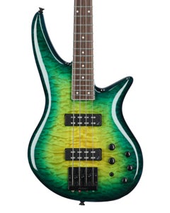 Jackson X Spectra Bass SBXQ IV Amber Blue Burst