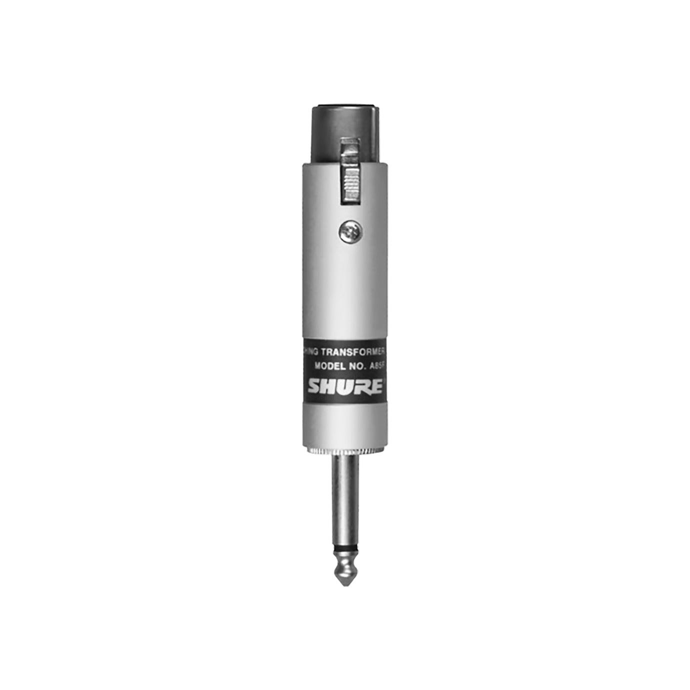 Shure A85F Transformer Low Z Female XLR to High Z 1/4" Phono