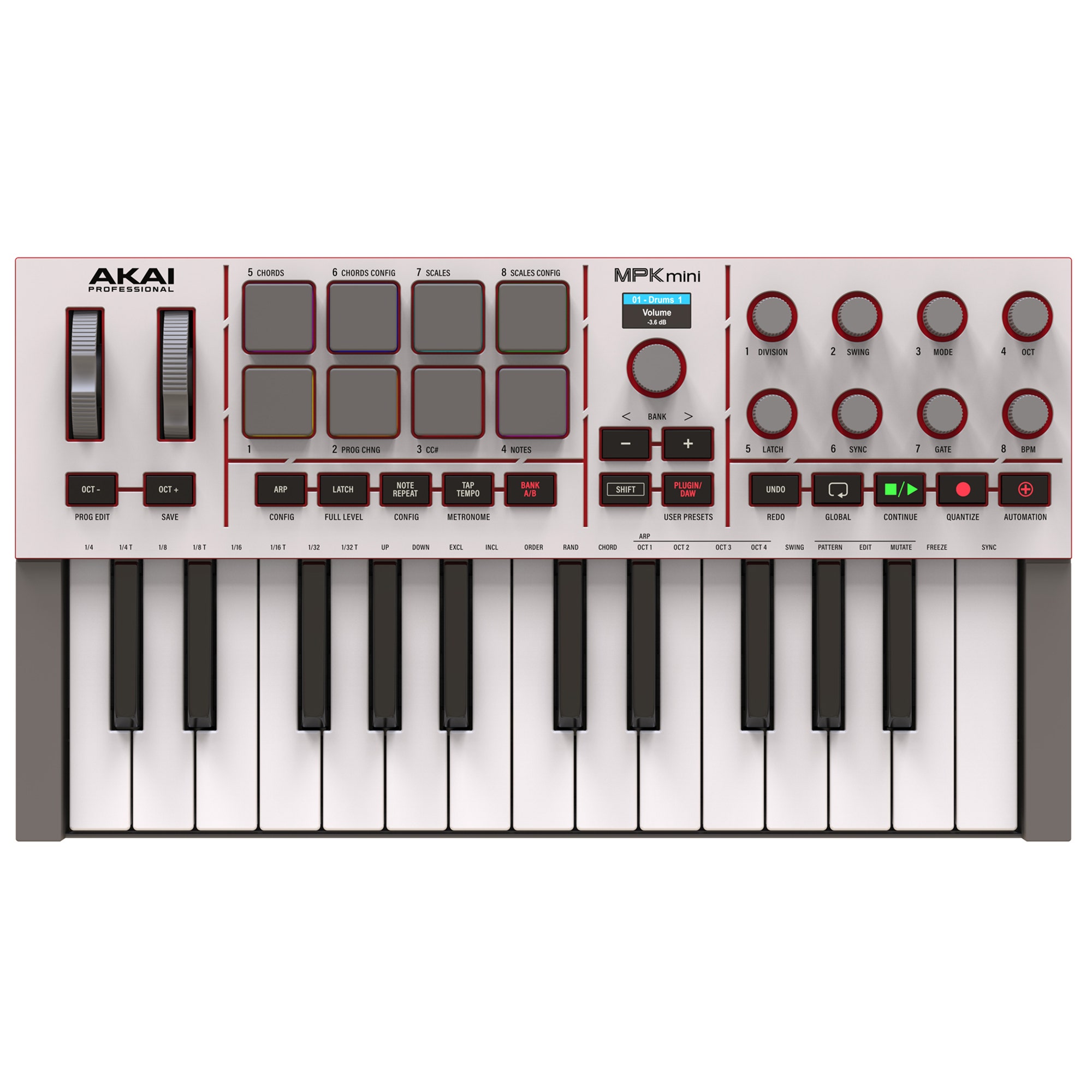 Akai MPK Mini 4 25-Key Keyboard Controller in Grey