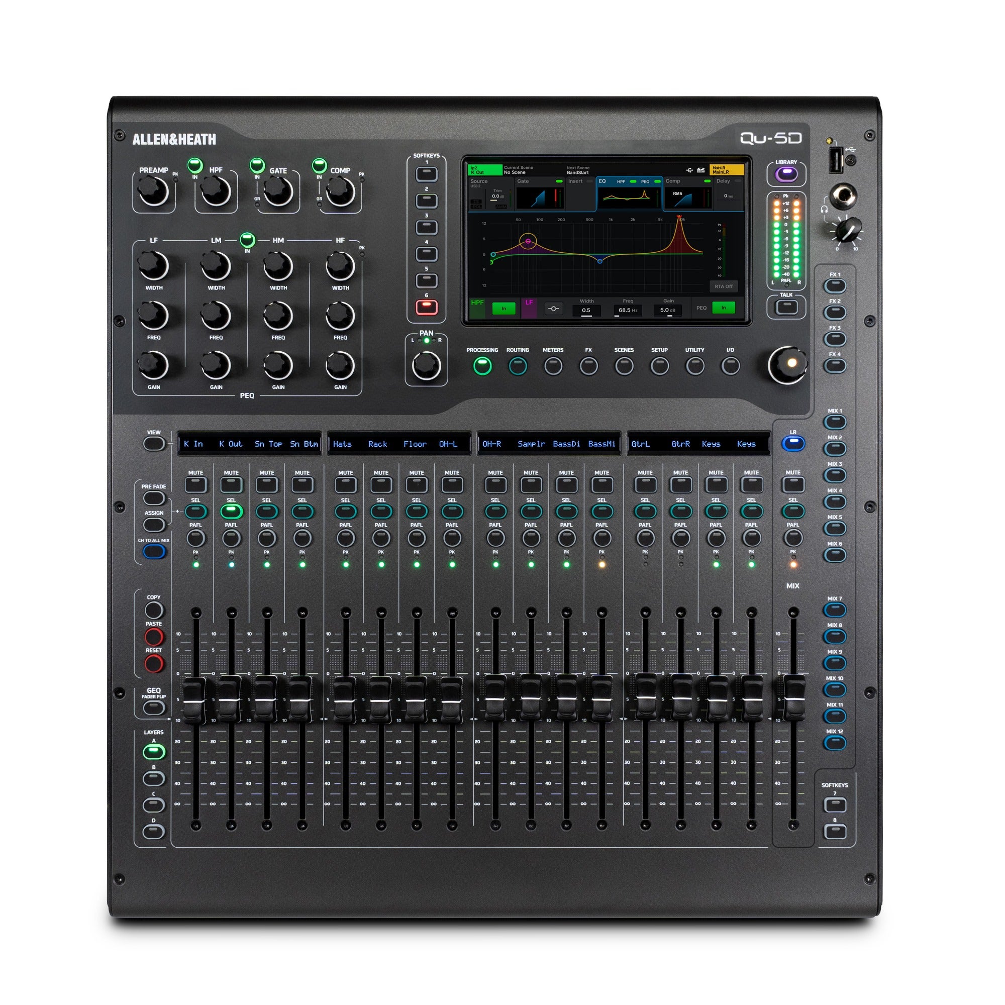Allen & Heath Qu-5D 32-Channel Digital Mixer Dante