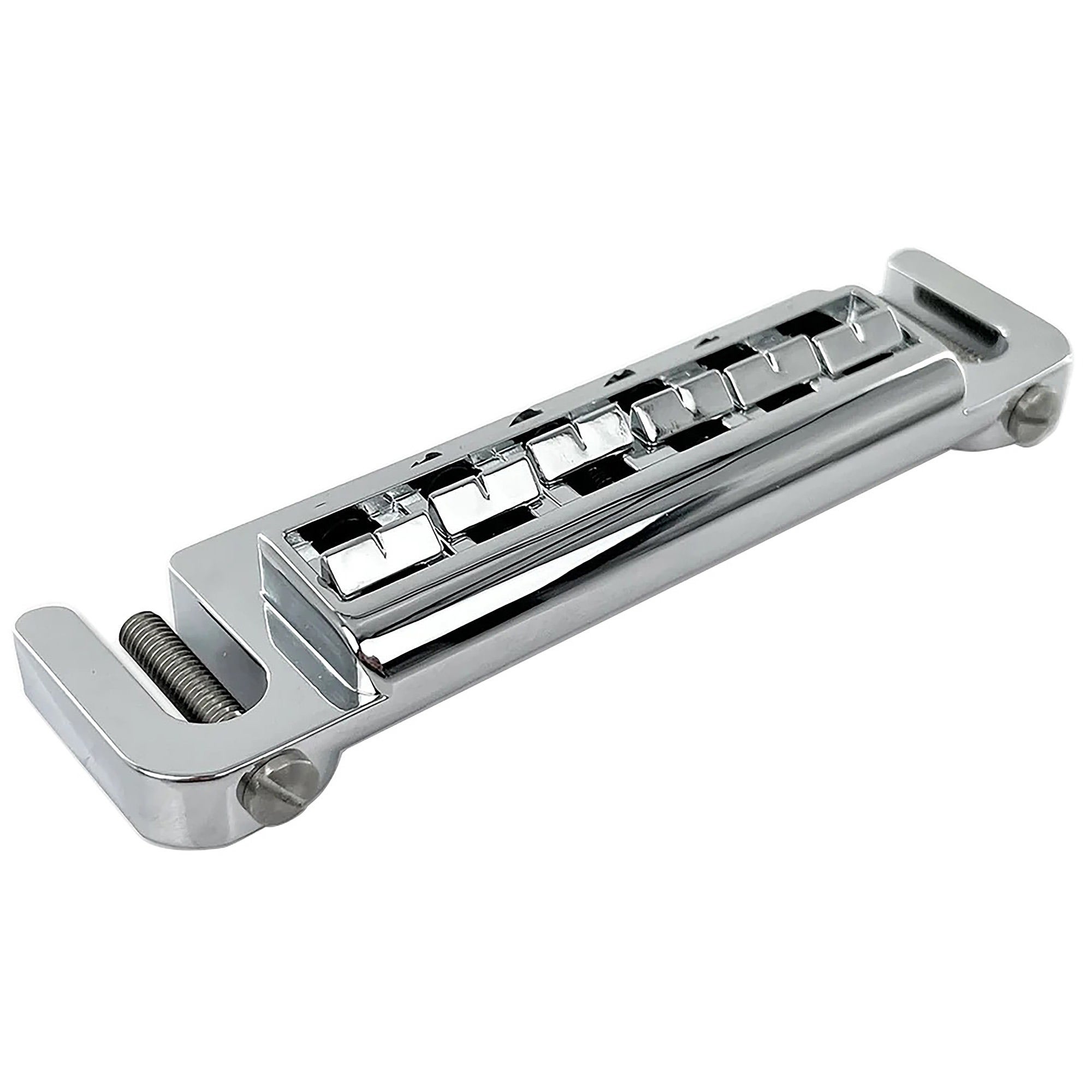 Leo Quan Badass Wraparound Guitar Bridge with Metric Studs Chrome