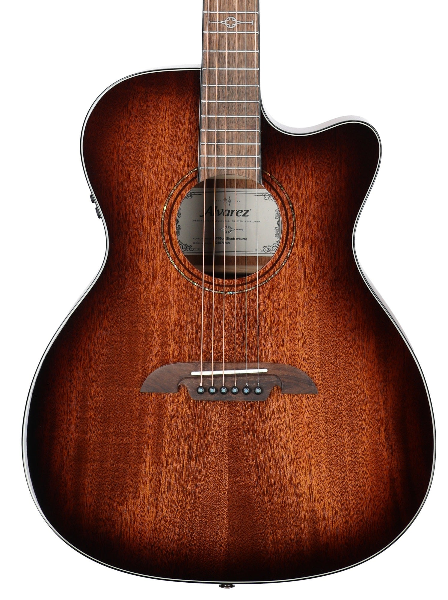 Alvarez AF66CE Folk Acoustic Electric Cutaway Guitar
