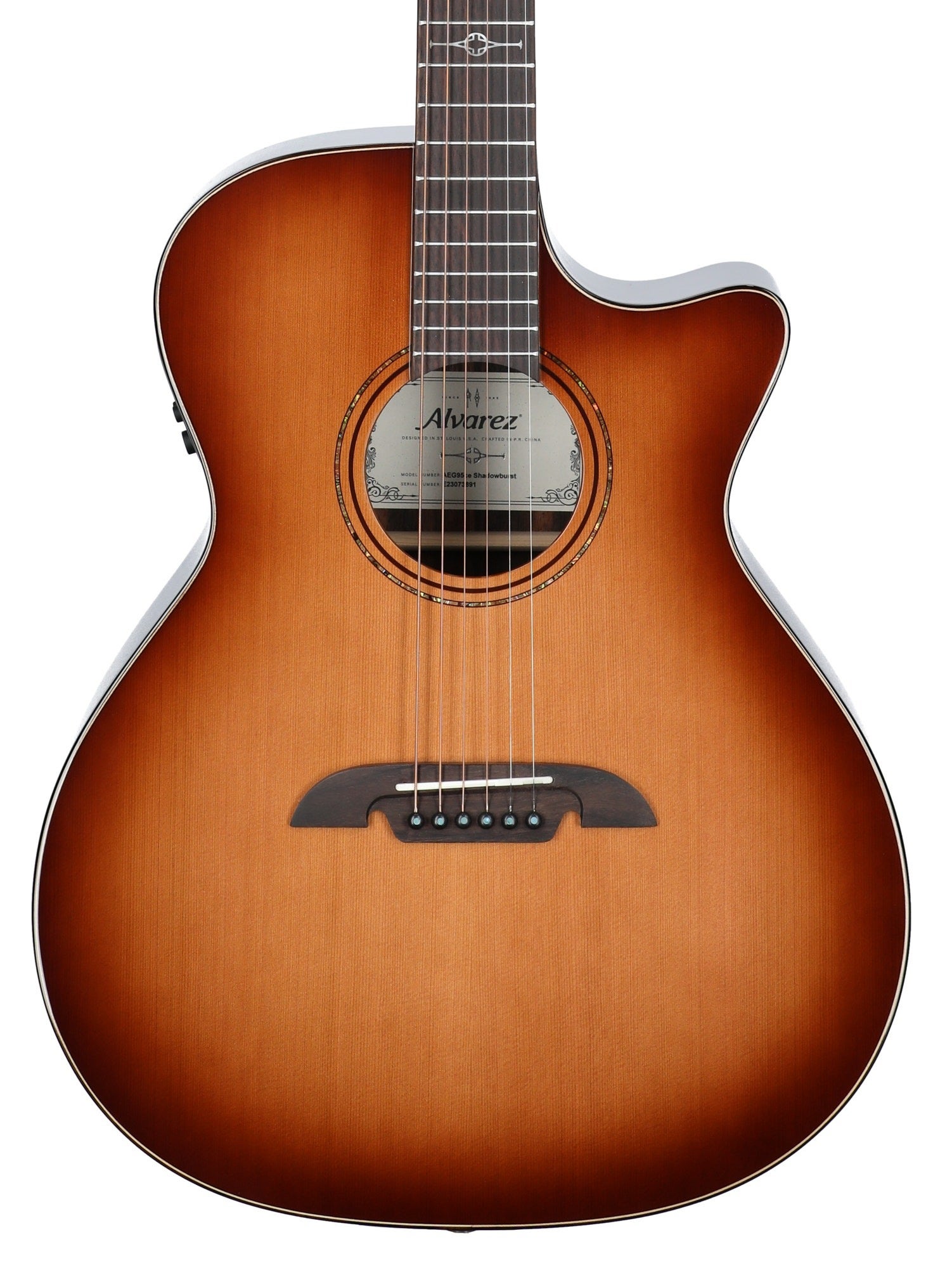 Alvarez AGE95CESHB Artist Elite Grand Auditorium AE Guitar