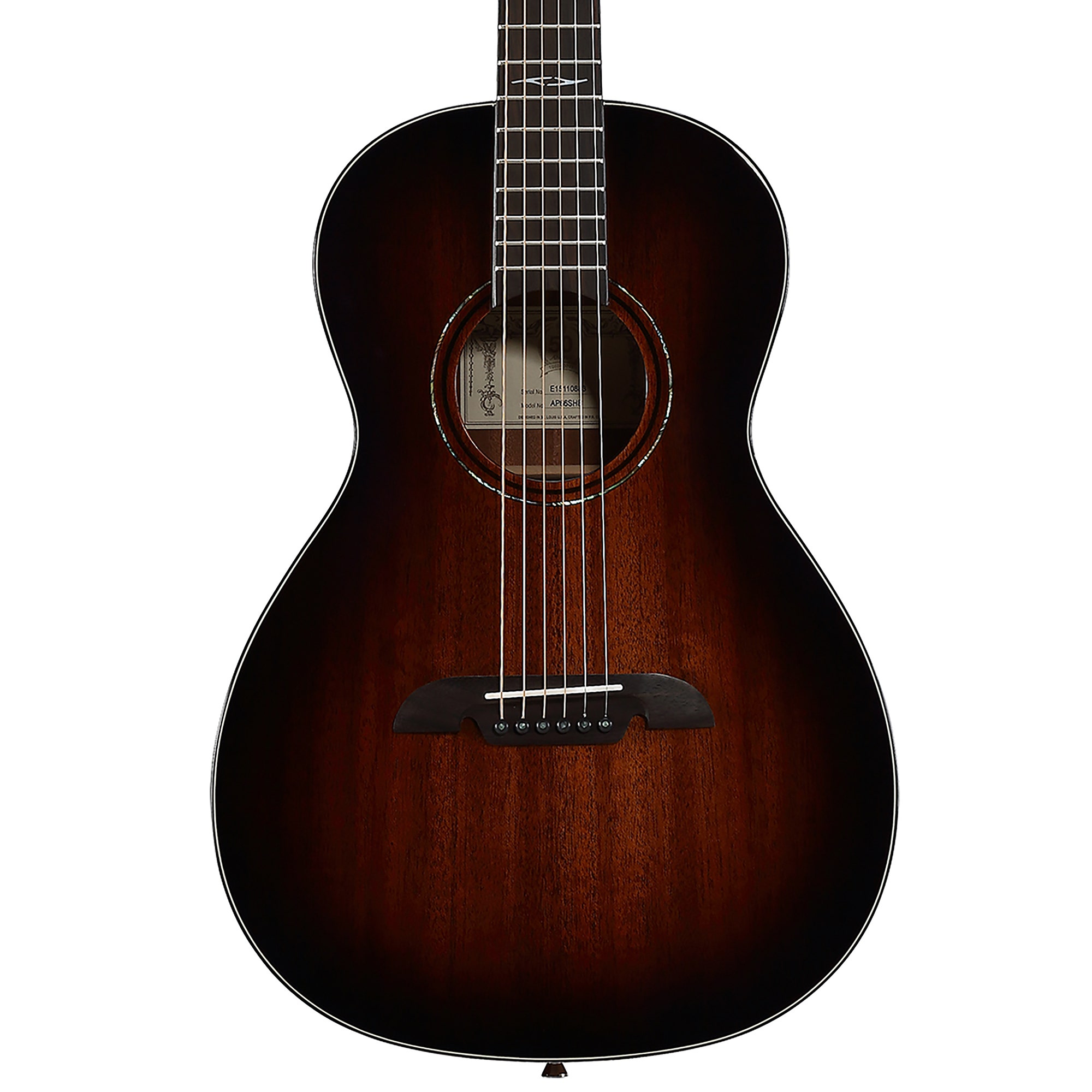Alvarez AP66SHB Parlor Acoustic Guitar Mahogany Shadowburst