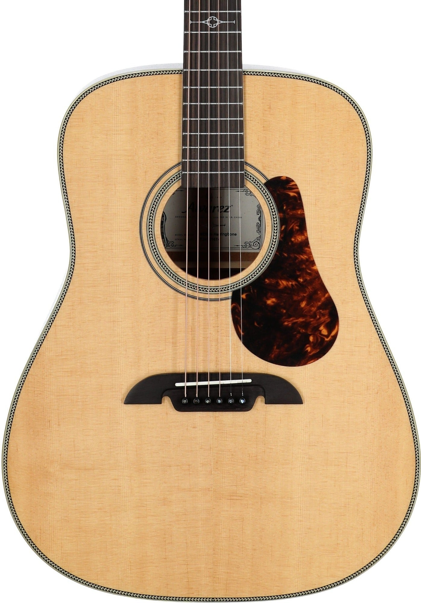Alvarez MD60E Masterworks Herringbone Acoustic Electric Guitar with Bag