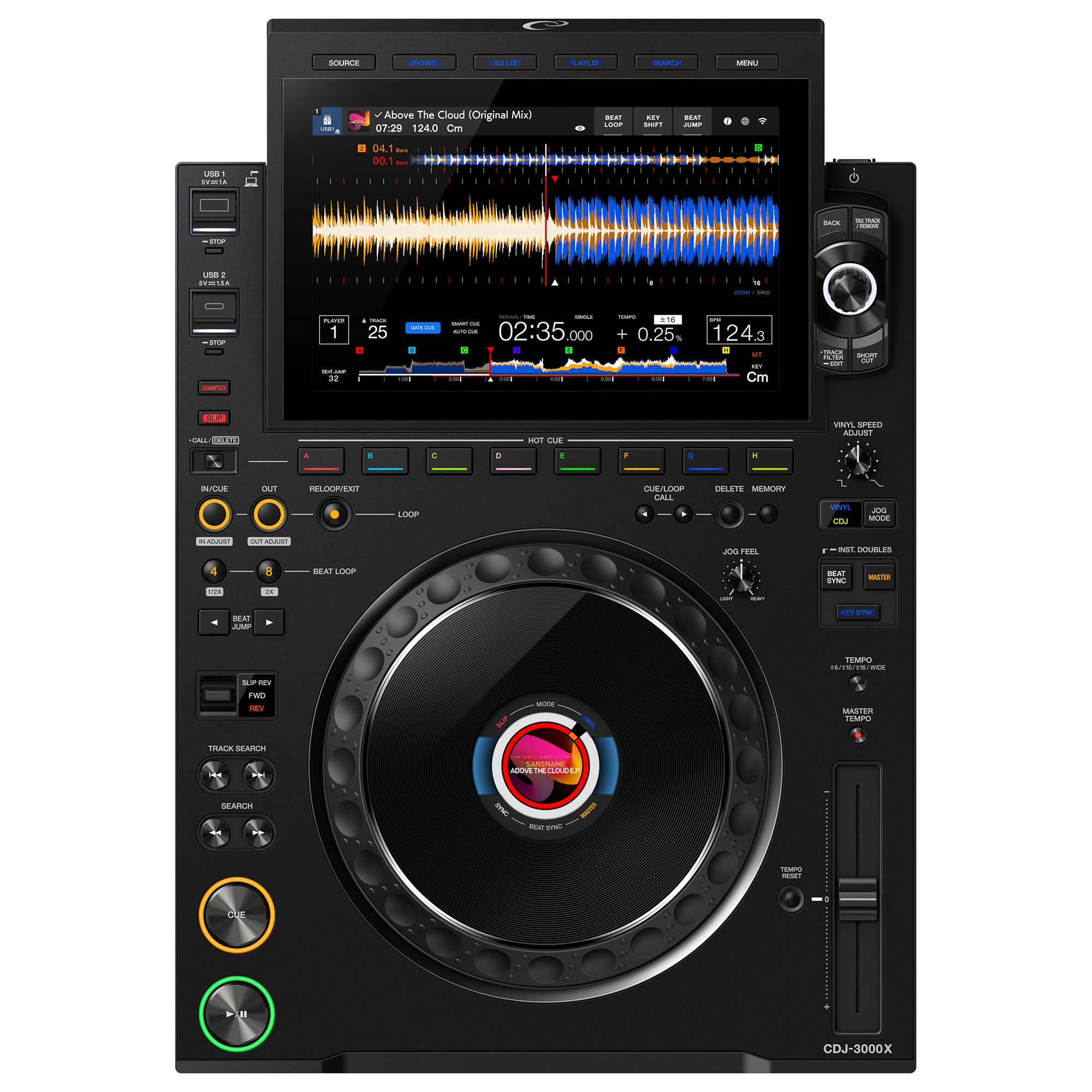 AlphaTheta CDJ3000X Professional Media Player