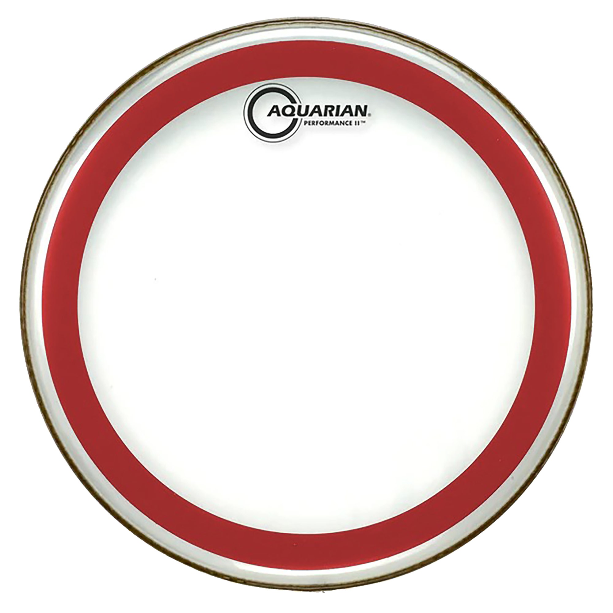 Aquarian Performance2 Clear Drum Head with Colored Ring