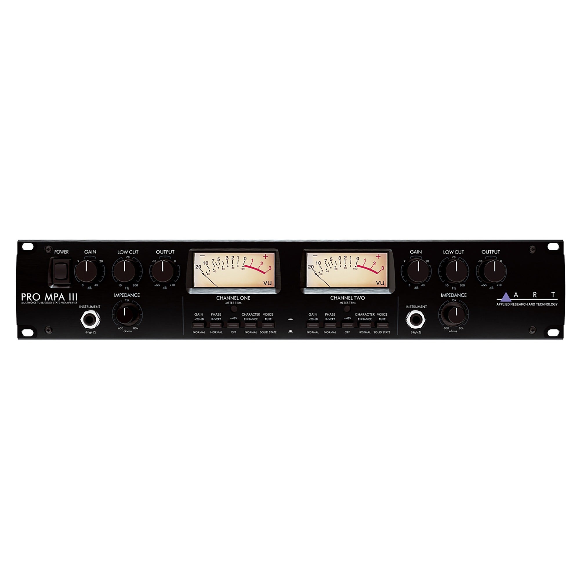 ART PROMPAIII Professional Two Channel Microphone Preamp