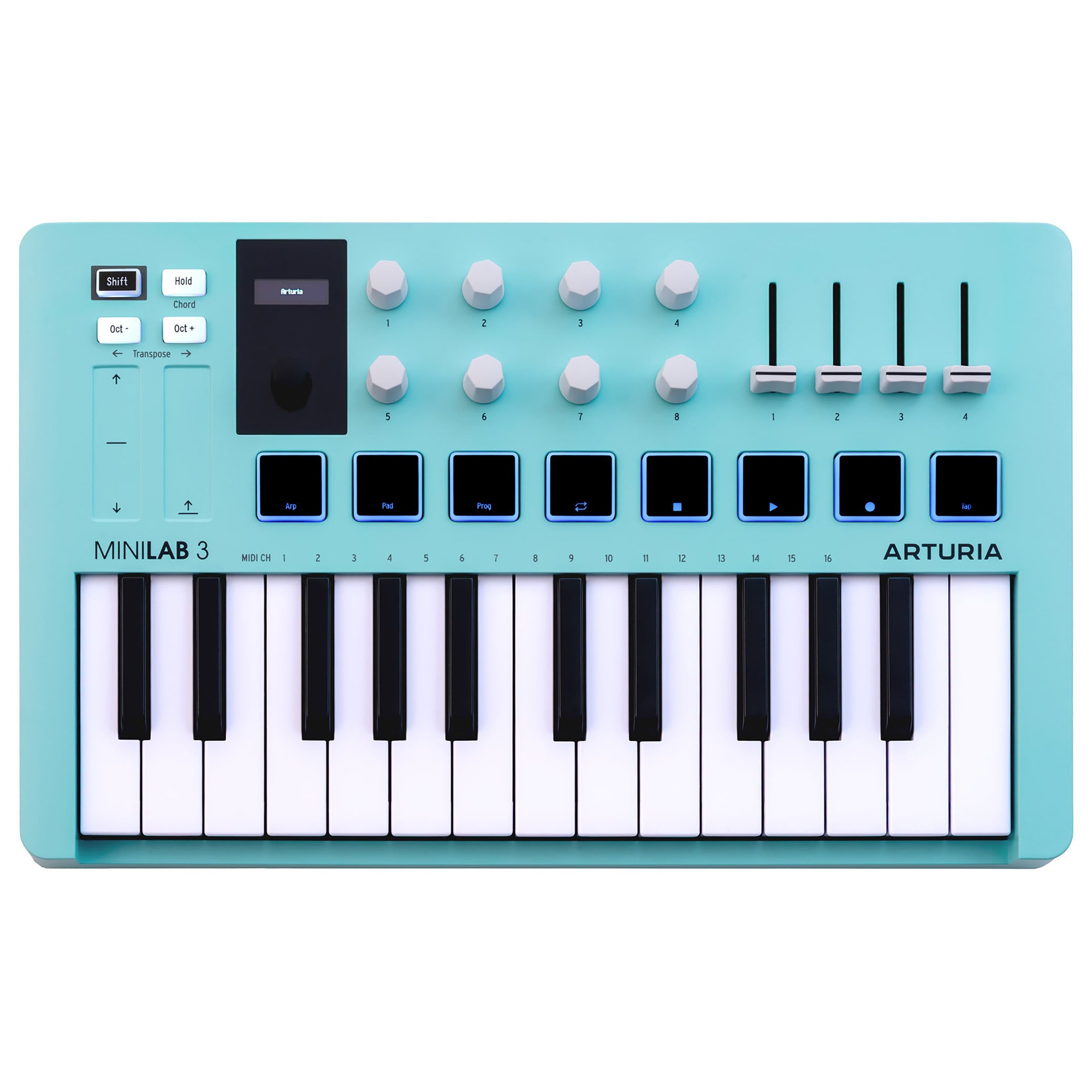 Arturia MiniLab 3 25-Key Keyboard Controller Aquamarine