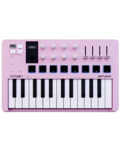 Arturia MiniLab 3 25-Key Keyboard Controller Rose Quartz