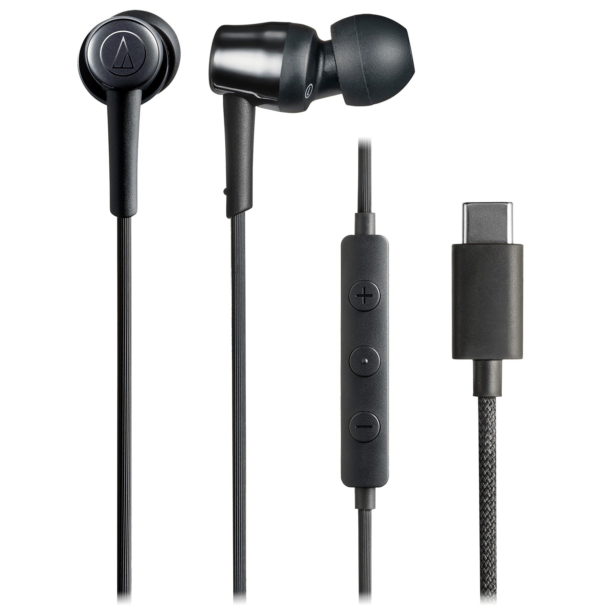 Audio Technica ATH-CKD30CBK Wired USB-C In-Ear Headphones Black