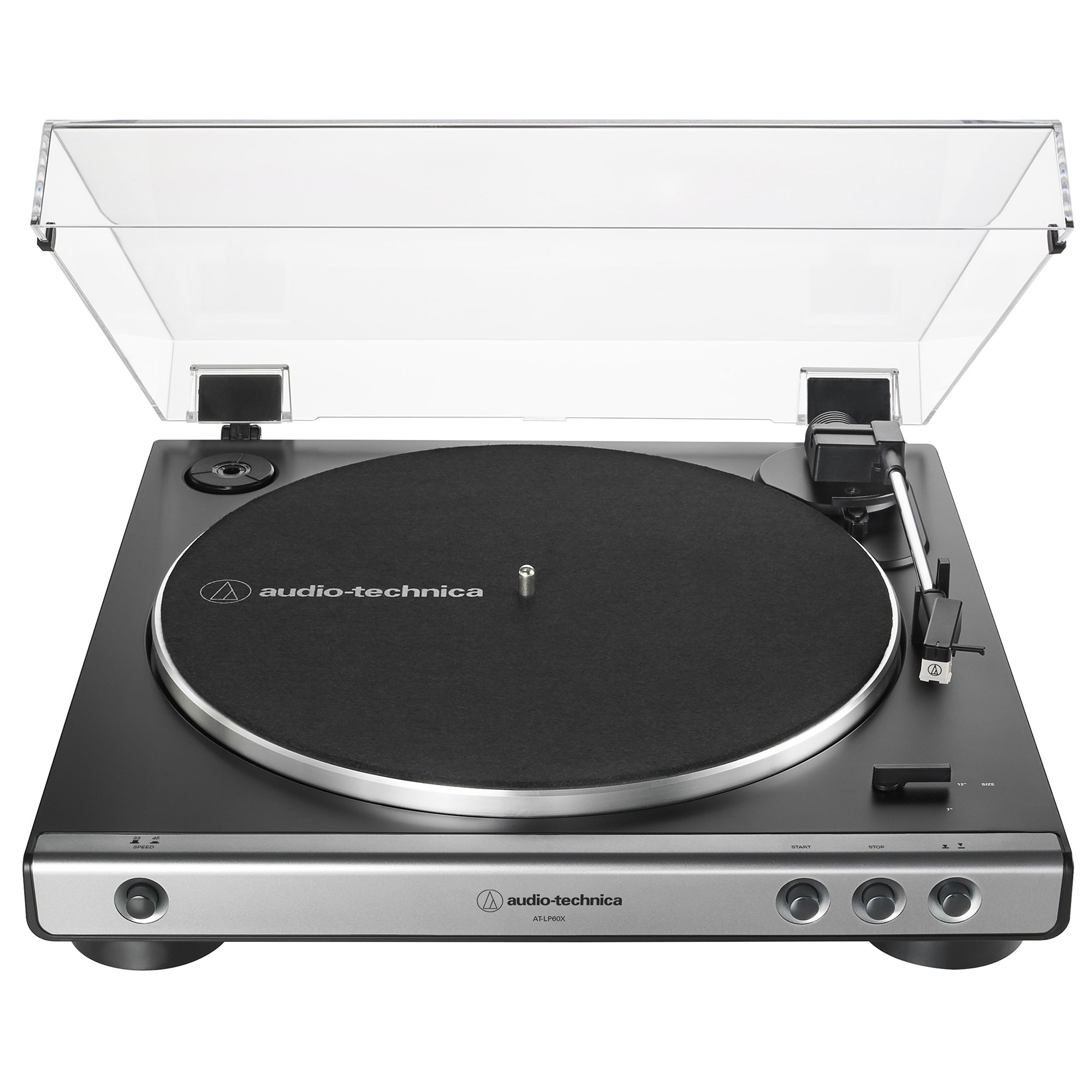 Audio Technica AT-LP60X-GM Fully Auto Belt-Drive Turntable Gunmetal