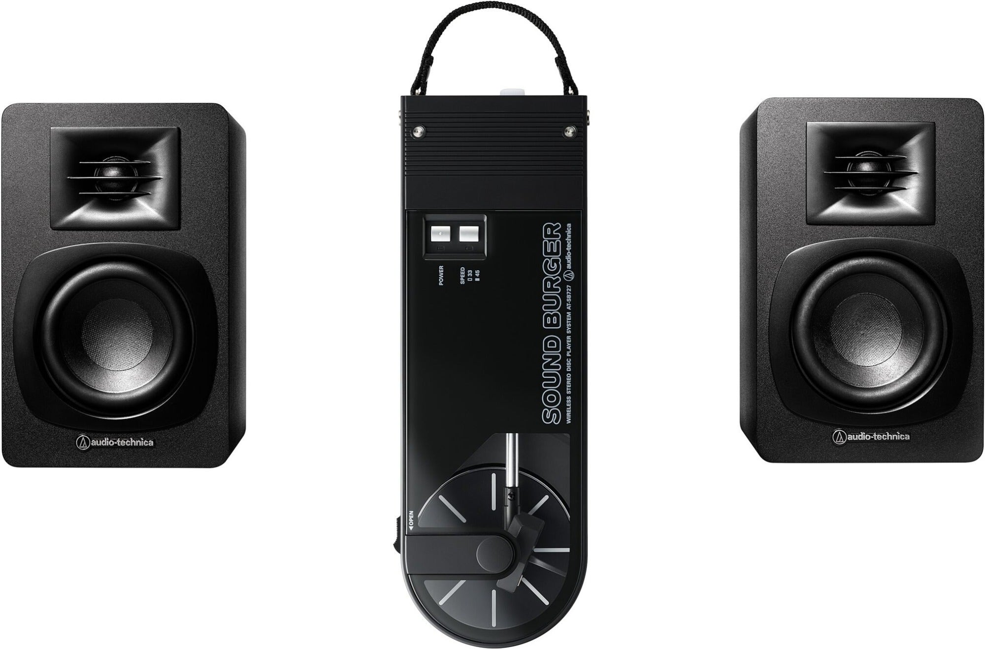 Audio-Technica AT-SB727 Sound Burger Portable Bluetooth Turntable
