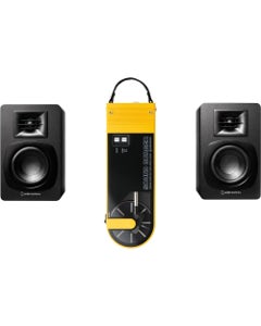Audio Technica AT-SB727 Portable Turntable Bundle Yellow