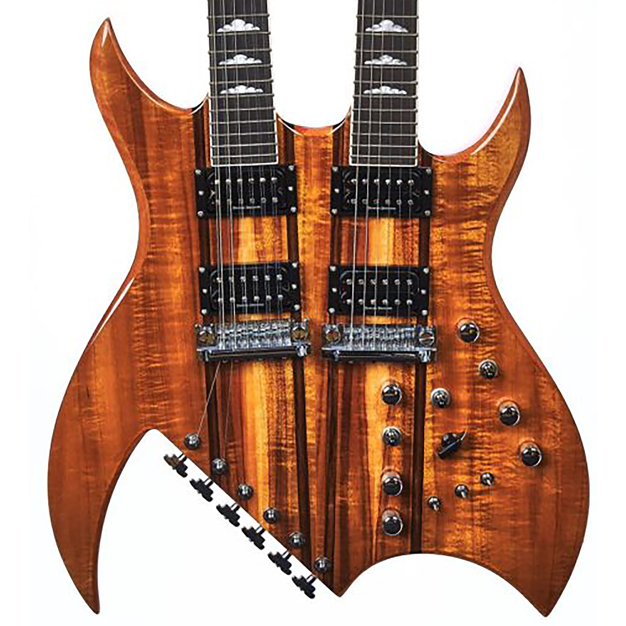 B.C. Rich Rich B Legacy Exotic Double Neck Guitar with Case