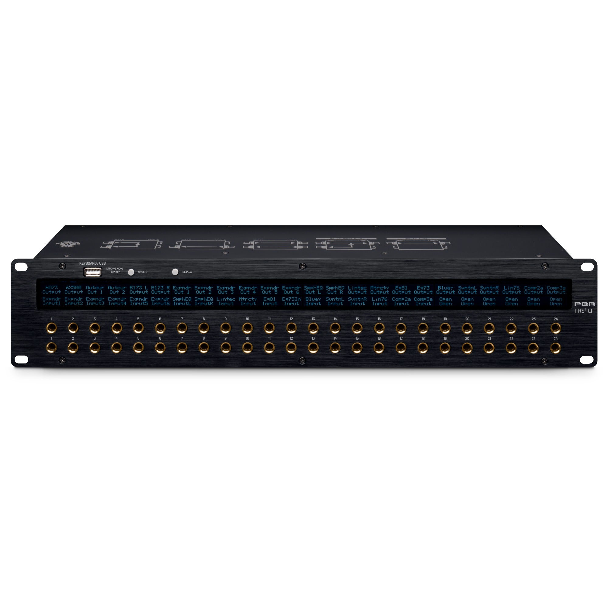 Black Lion Audio PBR TRS 3-LIT 48-Point LED Patchbay