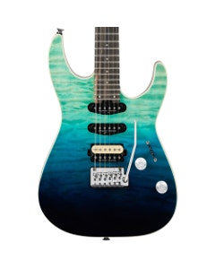 Charvel PM Plus DK24 HSS 2PT QM Guitar Blue Curacao with Bag