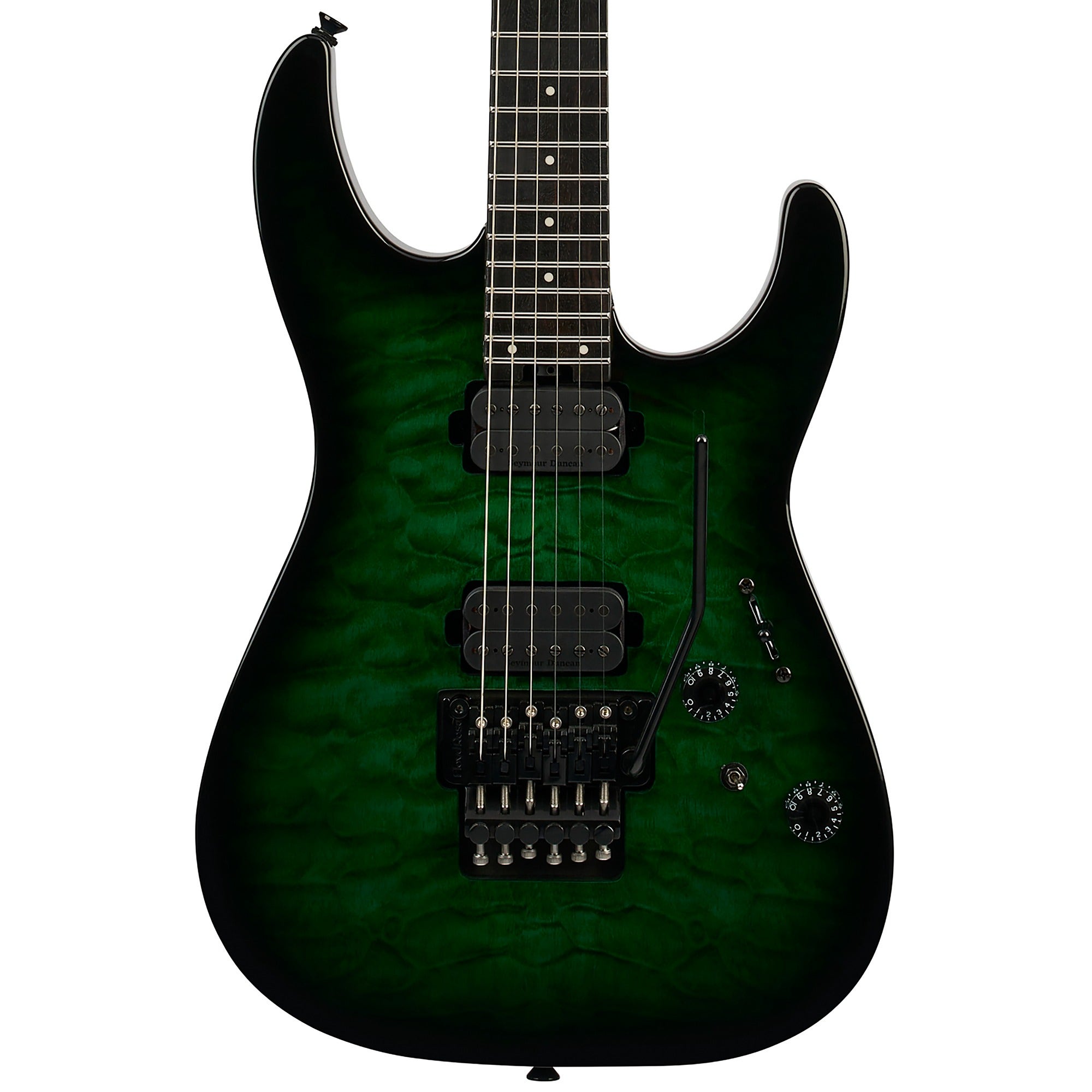 Charvel Pro-Mod Plus Dinky DK24 HH FR EB Guitar with Bag Cloaked Emerald Green