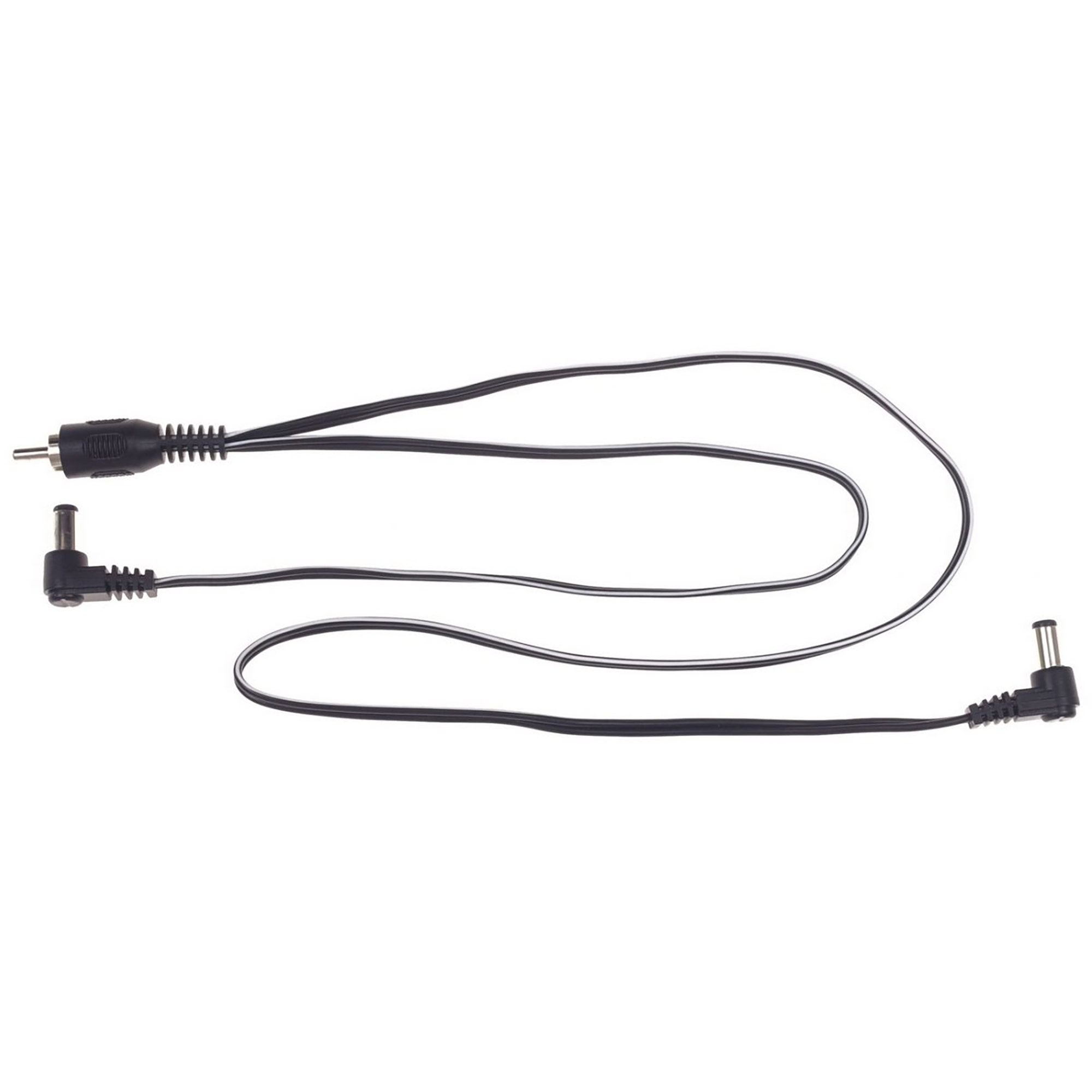 CIOKS 2030 RCA to 2 RCA Flex 2 30cm (12″) with 5,5/2,1mm center positive angled DC plug 