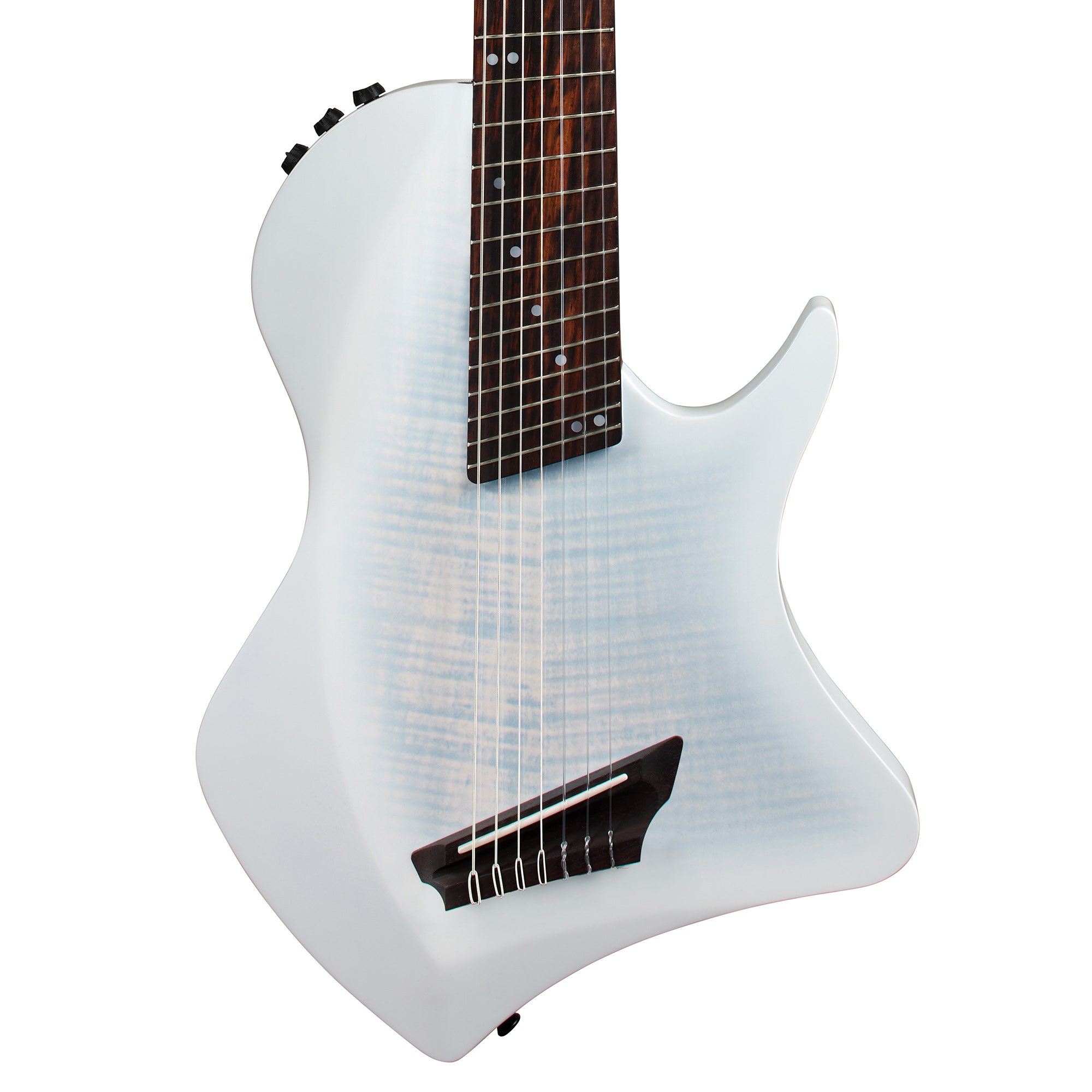 Cordoba Abasi Stage 7 Nylon 7-String Guitar White Burst with Gigbag