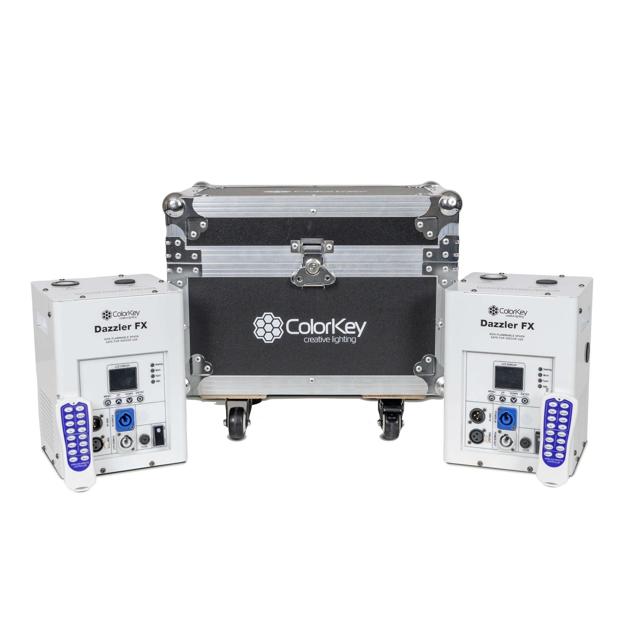 ColorKey Dazzler FX MKII 2 Pack Bundle with Case White