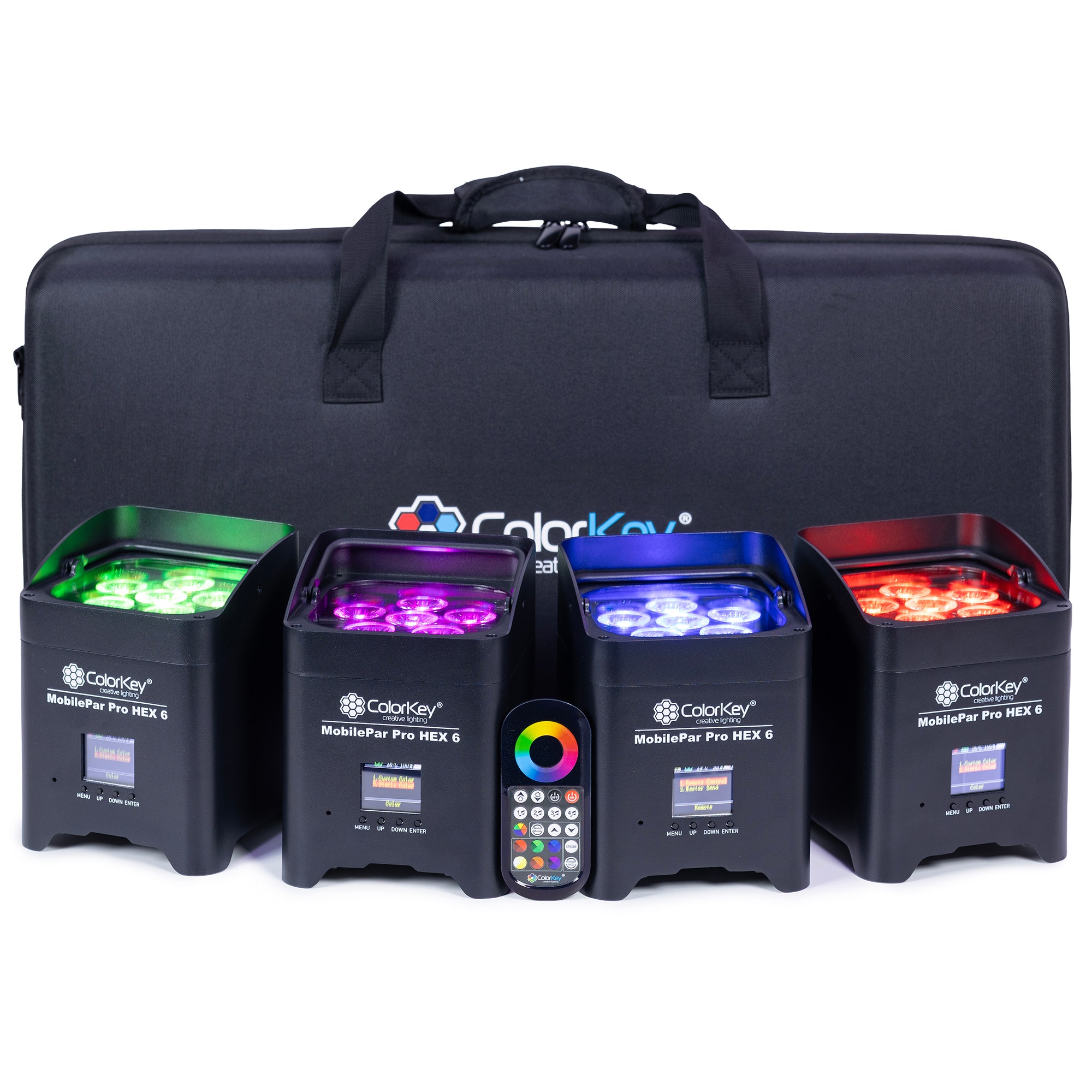 Colorkey MobilePar Pro Hex 6 Stage Light 4 Pack