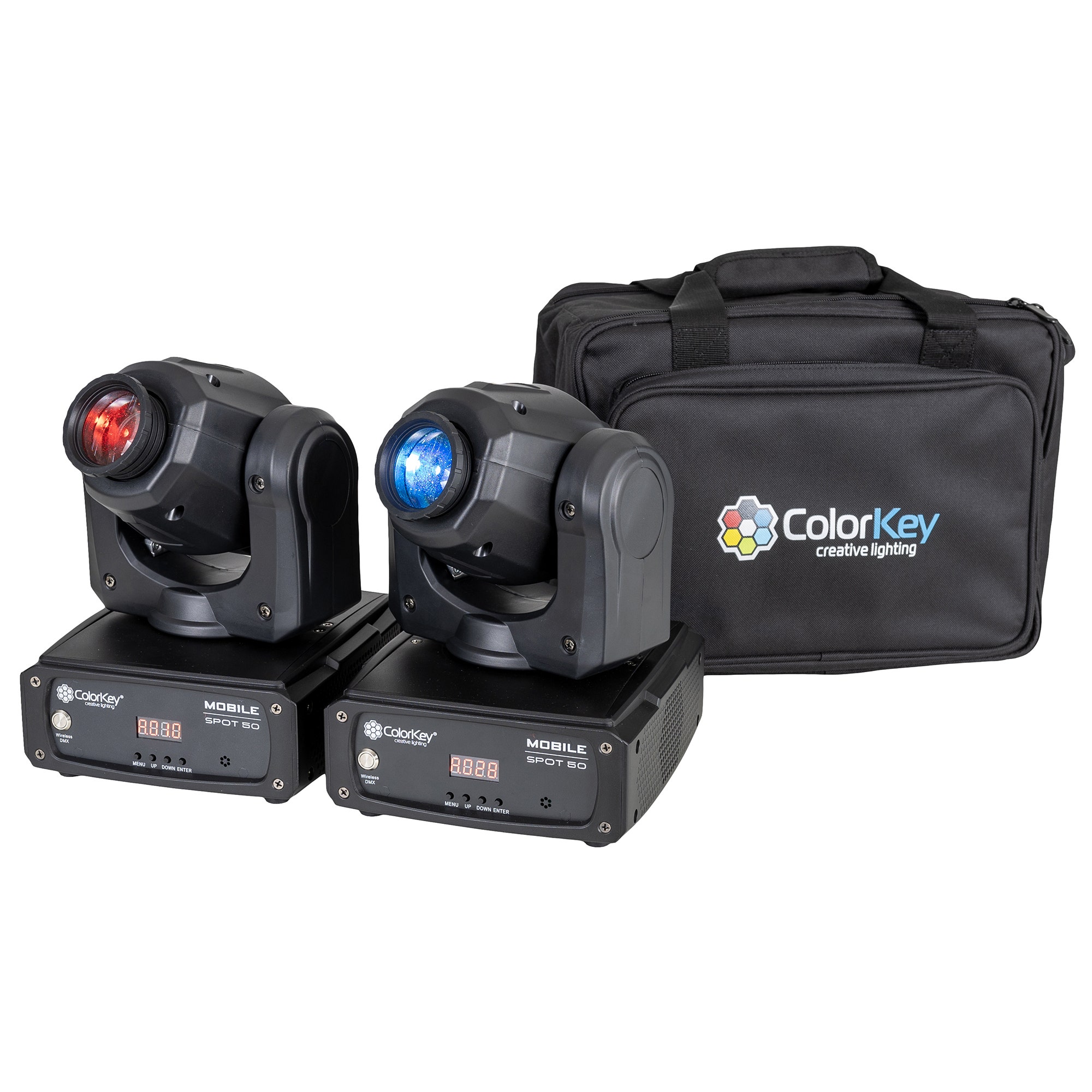 Colorkey Mobile Spot 50 Effect Light 2 Pack w/Bag