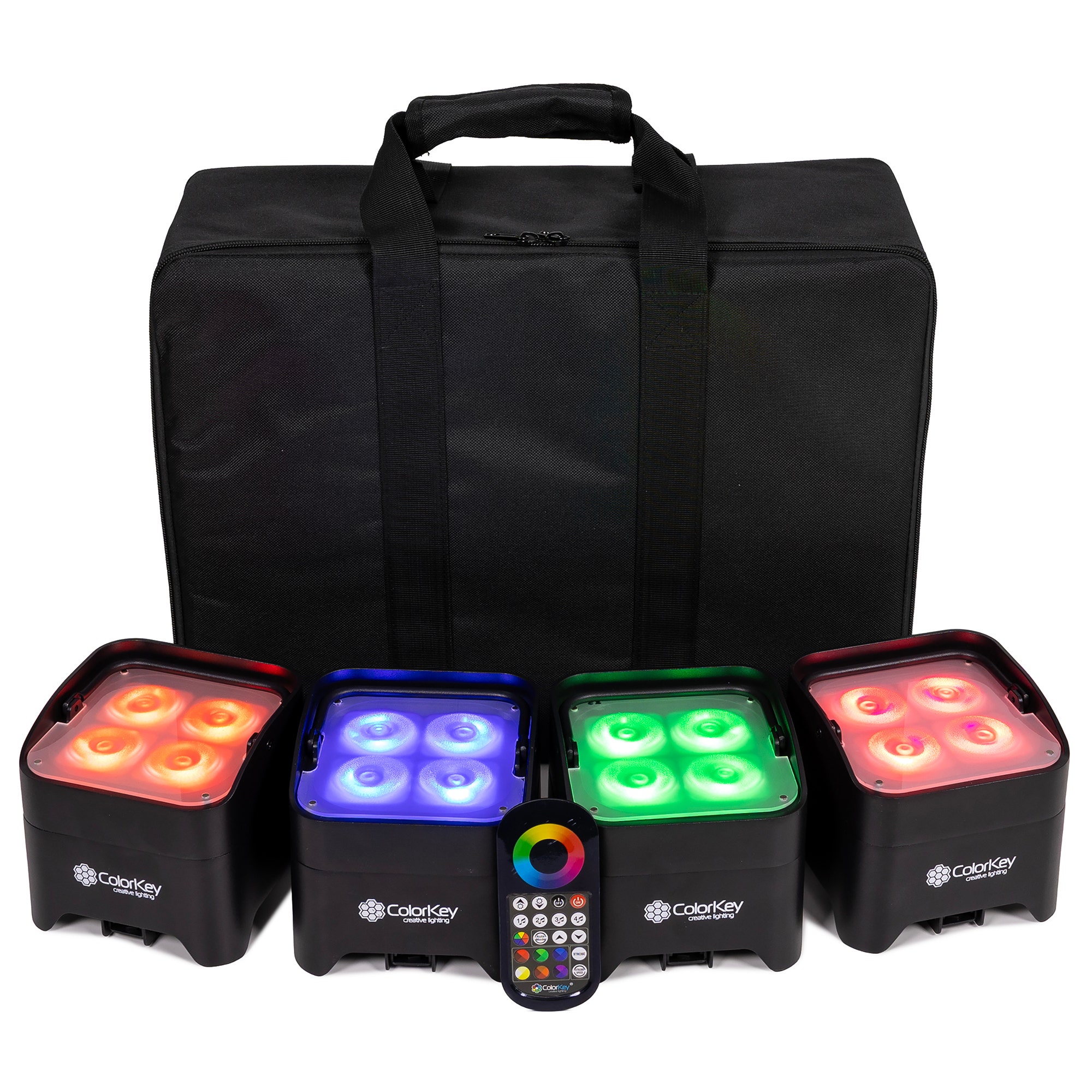 Colorkey MobilePar Mini Hex 4 MKII Stage Light 4 Pak